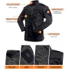 LANBAOSI Men's Tactical Jacket and Pants Military Hunting ACU Uniform 2PC Apparel Suit - Image 3