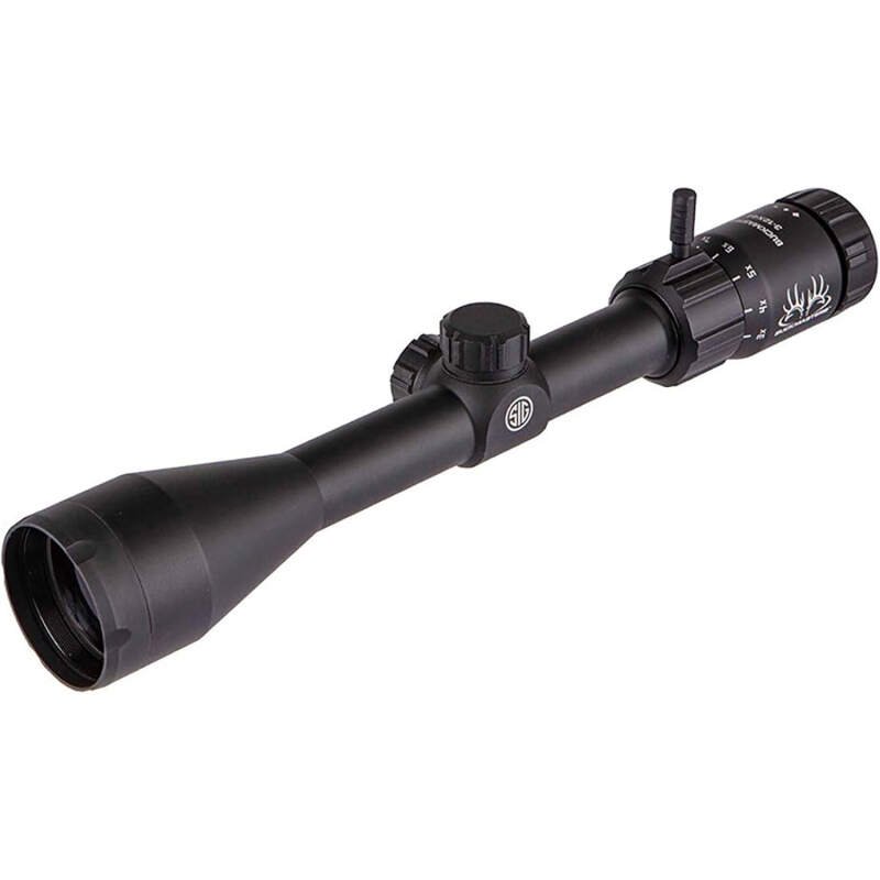 SIG SAUER Buckmasters 3-12x44mm 1″ Tube Second Focal Plane/SFP/F2 Durable Shockproof Waterproof Fogproof Black Riflescope