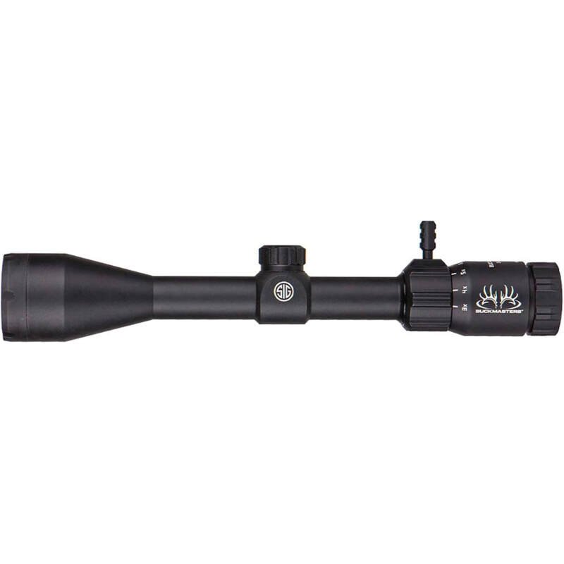 SIG SAUER Buckmasters 3-12x44mm 1″ Tube Second Focal Plane/SFP/F2 Durable Shockproof Waterproof Fogproof Black Riflescope
