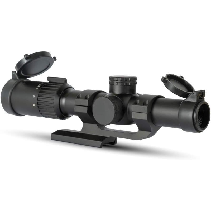 Monstrum Banshee 1-6×24 LPVO Rifle Scope with Offset Scope Mount