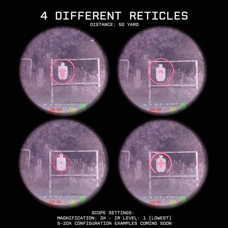 Triton StarStrike Gen II 5-20x HD Night Vision Rifle Scope | IR Infrared Scope