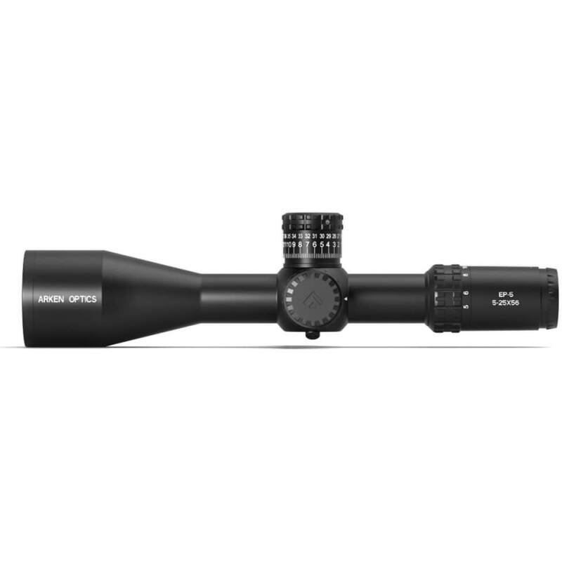 Arken Optics EP5 5-25X56 Rifle Scope FFP VPR Illuminated Reticle with Zero Stop 34mm Tube
