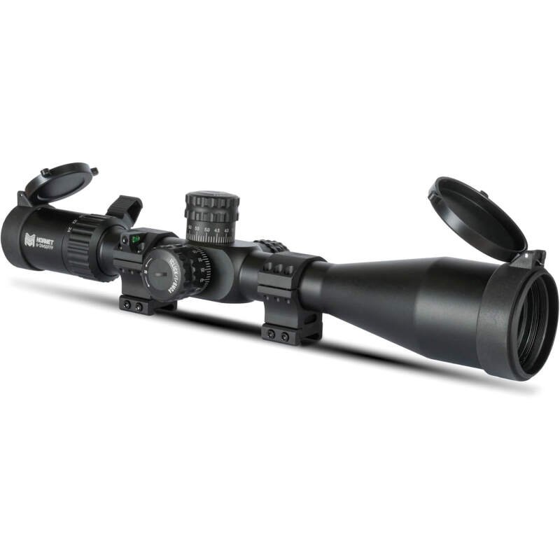 Monstrum Hornet 6-24×50 FFP Rifle Scope | Includes Zero Stop, Scope Level, and Detachable Sunshade
