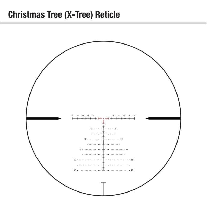 Monstrum Hornet 6-24×50 FFP Rifle Scope | Includes Zero Stop, Scope Level, and Detachable Sunshade