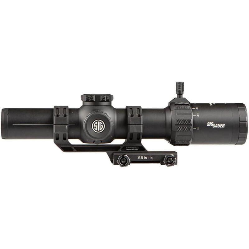 SIG SAUER Tango-MSR LPVO 1-10x26mm 34mm Maintube FFP Hunting Riflescope – Shockproof Waterproof Fogproof Rifle Scope with Illuminated MSR BDC-10 Reticle – Lens Covers & Cantilever Mount Included