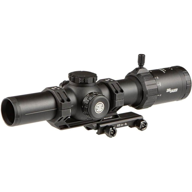 SIG SAUER Tango-MSR LPVO 1-10x26mm 34mm Maintube FFP Hunting Riflescope – Shockproof Waterproof Fogproof Rifle Scope with Illuminated MSR BDC-10 Reticle – Lens Covers & Cantilever Mount Included