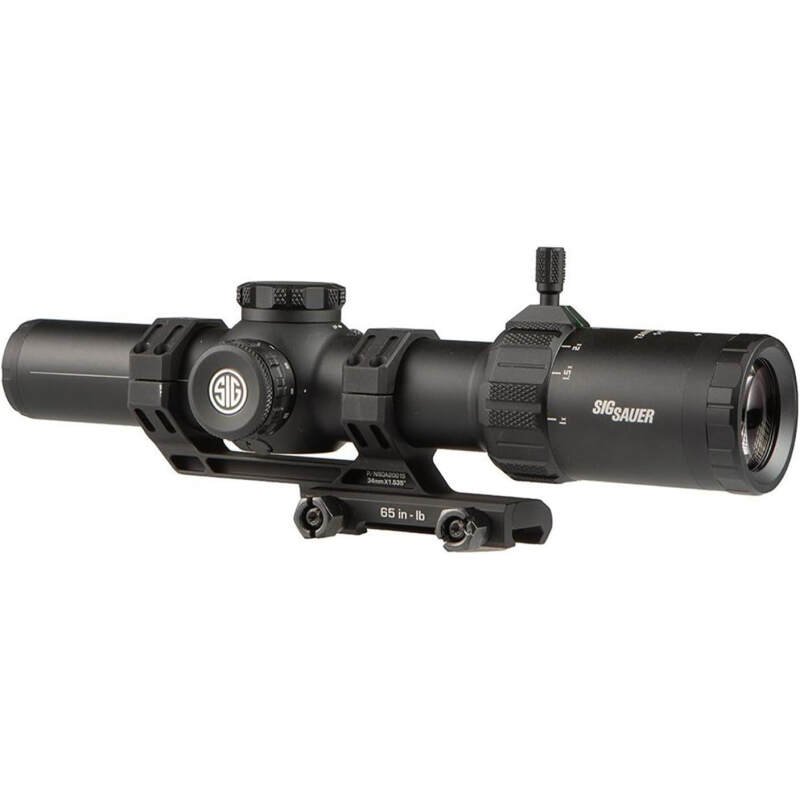 SIG SAUER Tango-MSR LPVO 1-10x26mm 34mm Maintube FFP Hunting Riflescope – Shockproof Waterproof Fogproof Rifle Scope with Illuminated MSR BDC-10 Reticle – Lens Covers & Cantilever Mount Included