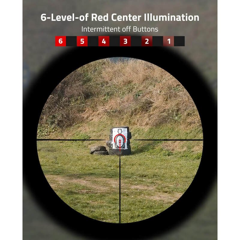 CVLIFE EagleTalon LPVO Rifle Scope with 30mm Cantilever Mount, Illuminated BDC Reticle for .223/5.56 and .308/7.62