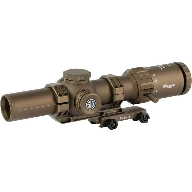 SIG SAUER Tango-MSR LPVO 1-10X28mm 34mm Tube F2/SFP MSR BDC-10 Reticle Durable Scockproof Waterproof Fogproof Hunting Rifle Scope, Alpha-MSR Mount, Lens Covers & Throw Lever Included