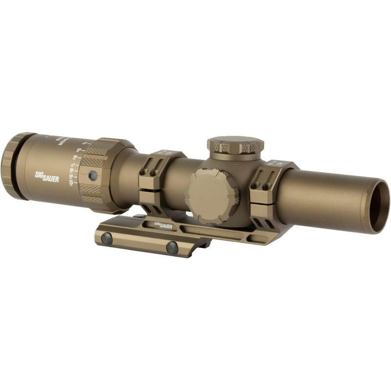 SIG SAUER Tango-MSR LPVO 1-10X28mm 34mm Tube F2/SFP MSR BDC-10 Reticle Durable Scockproof Waterproof Fogproof Hunting Rifle Scope, Alpha-MSR Mount, Lens Covers & Throw Lever Included