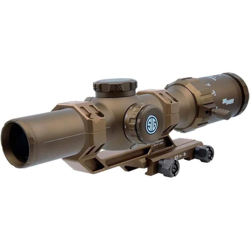 SIG SAUER Tango-MSR LPVO 1-10X28mm 34mm Tube F2/SFP MSR BDC-10 Reticle Durable Scockproof Waterproof Fogproof Hunting Rifle Scope, Alpha-MSR Mount, Lens Covers & Throw Lever Included