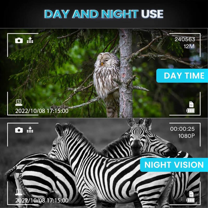 Head-Mounted Night Vision Goggles – Hands Free Rechargeable 1312FT Digital Infrared Night Vision Binoculars for Adults,8xDigital Zoom,Compatible with Fast MICH Helmet,Military Tactical Hunting