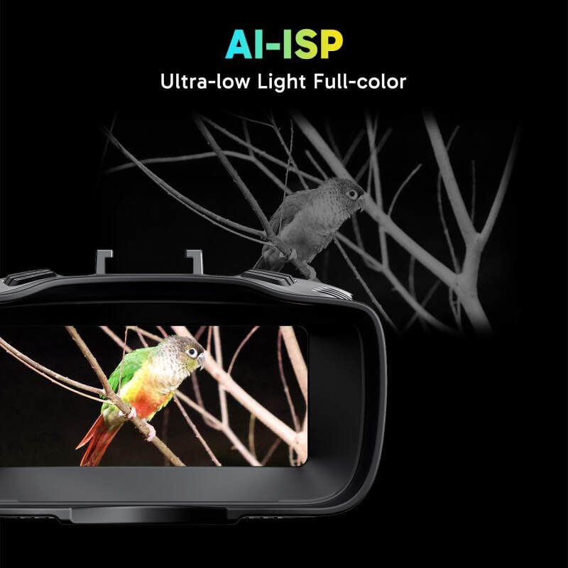 AKASO Seemor-200 Night Vision Goggles – 4K Full Color Night Vision Binoculars for Adults, App-Enabled Photo and Video Saving,AI-ISP 3280FT Viewing Range,16x Digital Zoom for Camping Hiking & Security