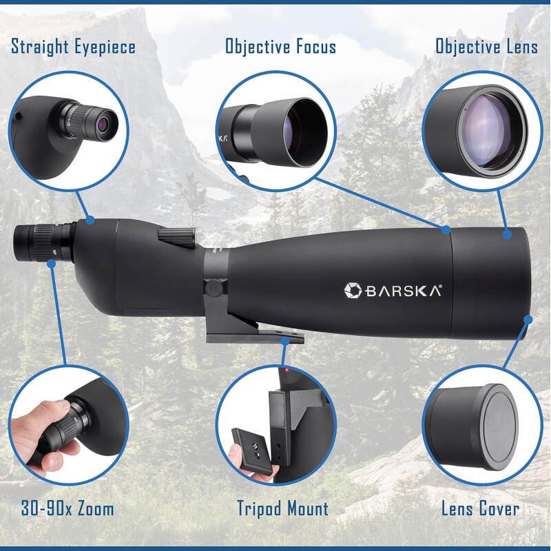 Barska 30-90×90 Waterproof Colorado Spotter Scope and Tripod