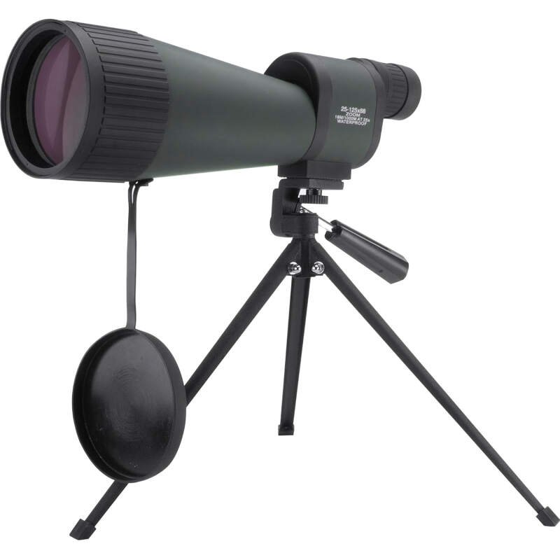 Barska Benchmark Waterproof Straight Spotting Scope with High Zoom Power, Objective Focus, Carrying Case & Tripod for Hunting Birding Target Shooting