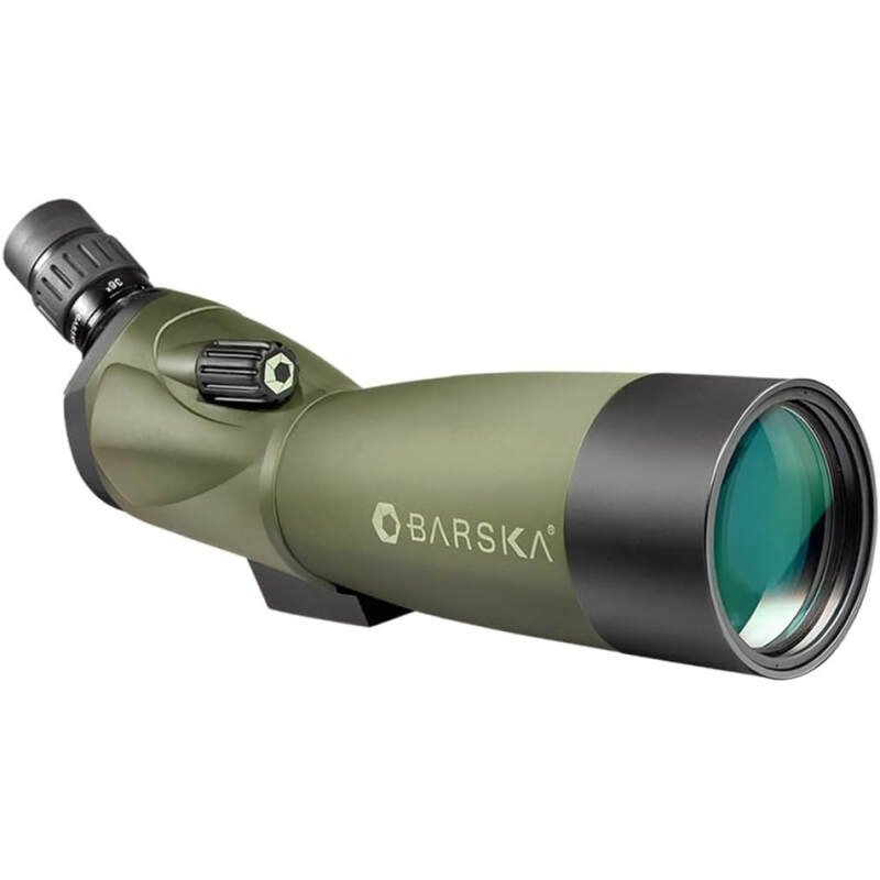 Barska AD11284 Blackhawk 20-60×60 Waterproof Spotting Scope with Tripod & Cases for Birding, Target Shooting, Sports, etc , Green