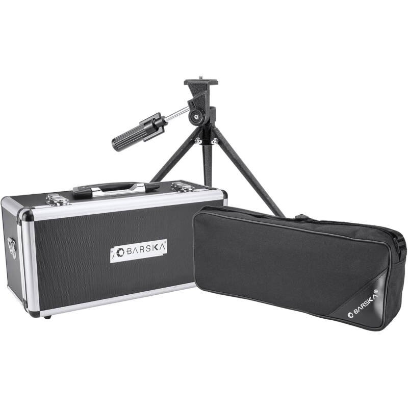 Barska AD11284 Blackhawk 20-60×60 Waterproof Spotting Scope with Tripod & Cases for Birding, Target Shooting, Sports, etc , Green