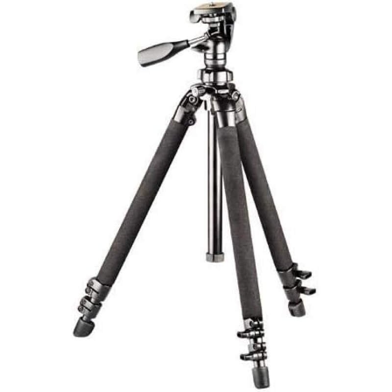 Bushnell Advanced Tripod for Binoculars, Spotting Scopes, and Cameras – Durable Aluminum Construction with Adjustable Legs and Center Column for Stability,Black