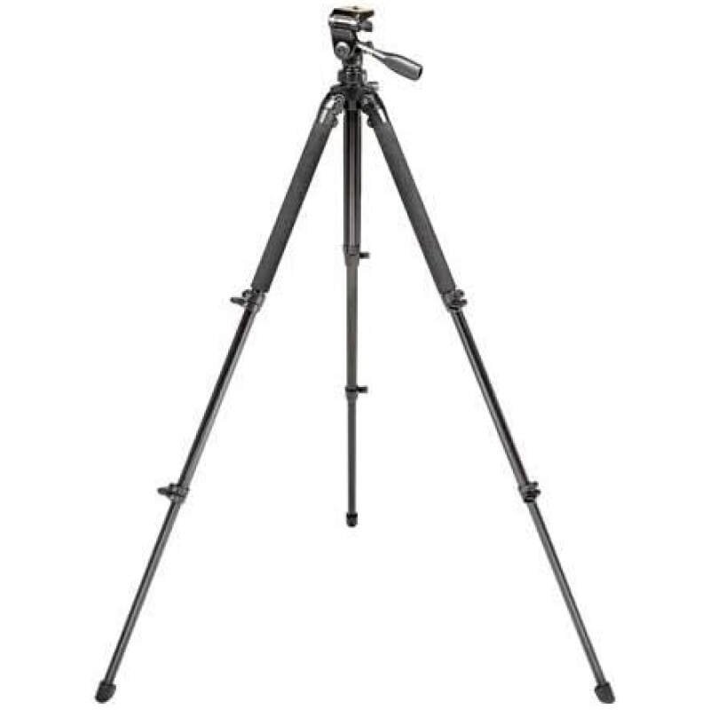 Bushnell Advanced Tripod for Binoculars, Spotting Scopes, and Cameras – Durable Aluminum Construction with Adjustable Legs and Center Column for Stability,Black
