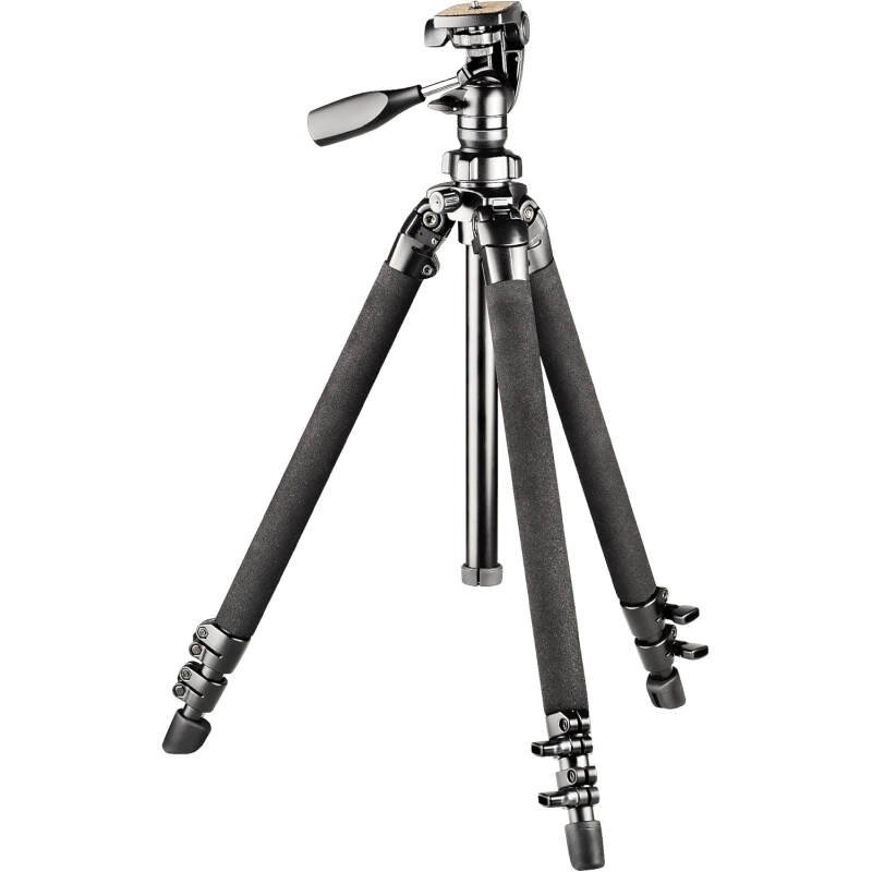 Bushnell Advanced Tripod for Binoculars, Spotting Scopes, and Cameras – Durable Aluminum Construction with Adjustable Legs and Center Column for Stability,Black