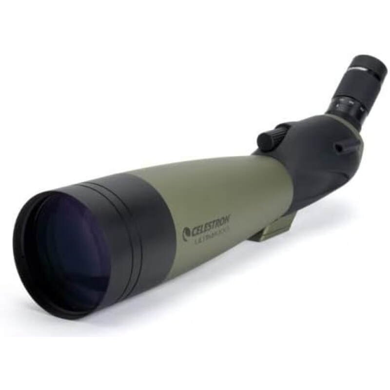 Celestron – Ultima 100 Angled Spotting Scope – 22-66x Zoom Eyepiece – Multi-Coated Optics for Bird Watching, Wildlife, Scenery and Hunting – Waterproof & Fogproof– Includes Soft Carrying Case