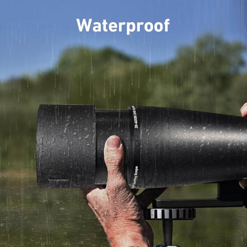 Spotting Scope 20-60×80, Dual Focusing ED Spotting Scopes, FMC Lens, BAK4 Ultra High Definition Spotter Scope with Tripod, Phone Holder, Carrying Bag