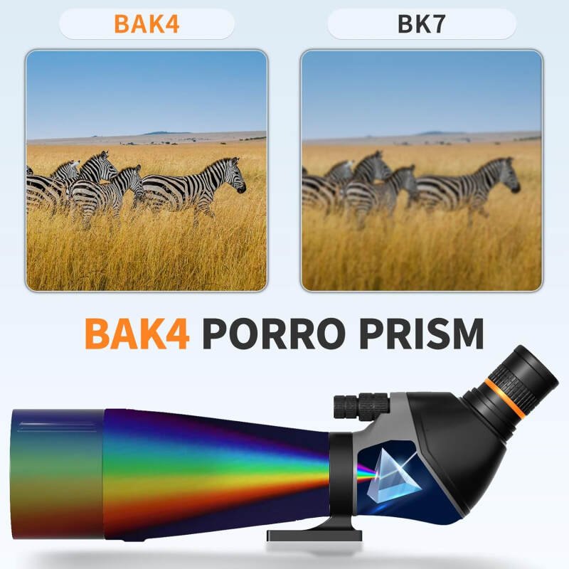 Spotting Scope for Brid Watching 25-75×85, BAK4 Prism, FMC Spotter Scope with Tripod, Phone Adapter, Carrying Case, for Hiking, Travel, Outdoors