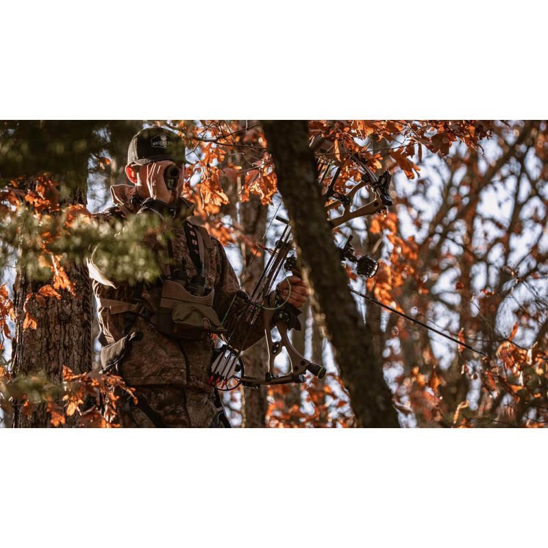 Bushnell R3 1200 Laser Rangefinder for Hunting and Shooting, 6x25mm, HD Optical System, EXO Barrier Lens Coating, IPX4 Waterproof, Simple One-Button Operation, Includes Vault Lite Rangefinder Pouch