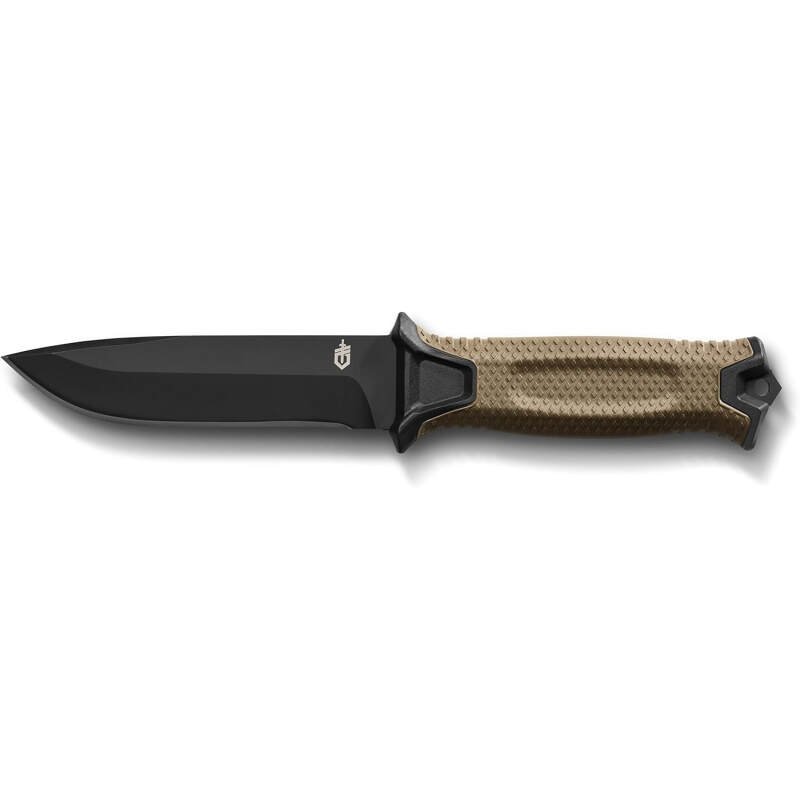 Gerber Gear StrongArm – Fixed Blade, Full Tang Knife – Camping Knife with Multiple Carry Options – Coyote Brown, Plain Edge