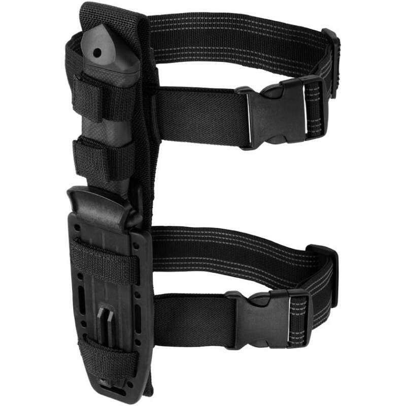Gerber Gear LMF II Infantry Survival Knife, Military Grade Tactical Fixed Blade with Serrated Edge, Shock Absorbing Handle, Molle Sheath and Sharpener, Black