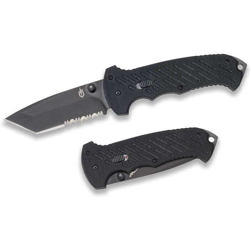Gerber Gear 06 FAST Folding Pocket Knife, Tactical Tanto Pocket Knife with Serrated Edge for Camping and Survival