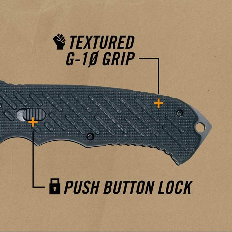 Gerber Gear 06 FAST Folding Pocket Knife, Tactical Tanto Pocket Knife with Serrated Edge for Camping and Survival