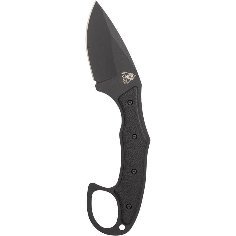 KA-BAR 2491 Tdi Pocket Strike Black Hard Plastic Sheath, Black Clip, Straight Edge