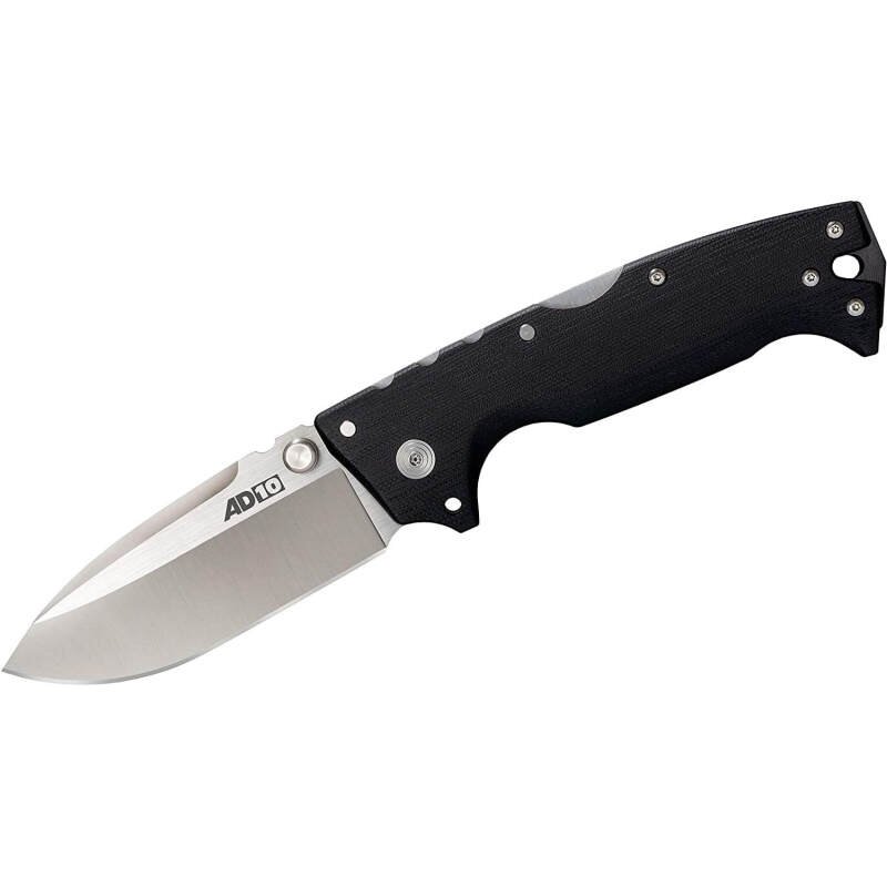 Cold Steel AD-10 3.5″ S35VN Steel Ultra-Sharp Blade 5.25″ G-10 Handle Tactical Folding Knife with Tri-Ad Locking Mechanism