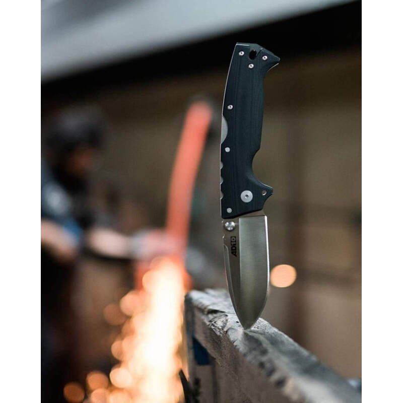 Cold Steel AD-10 3.5″ S35VN Steel Ultra-Sharp Blade 5.25″ G-10 Handle Tactical Folding Knife with Tri-Ad Locking Mechanism