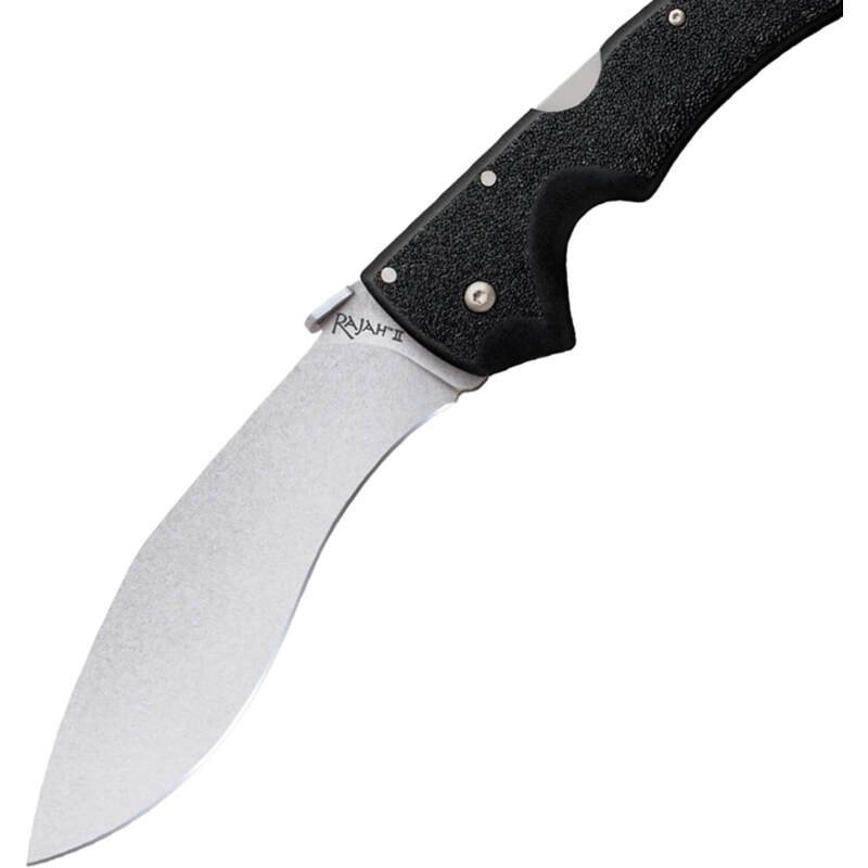 Cold Steel Rajah Series Japanese AUS10A Razor-Sharp Blade Griv-Ex Handle Tactical Folding Knife with Tri-Ad Lock, Ambidextrous Pocket/Belt Clip