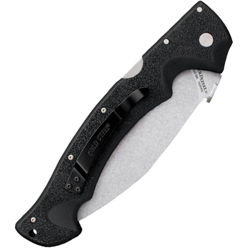 Cold Steel Rajah Series Japanese AUS10A Razor-Sharp Blade Griv-Ex Handle Tactical Folding Knife with Tri-Ad Lock, Ambidextrous Pocket/Belt Clip