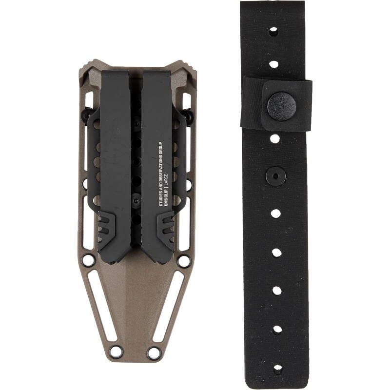 SOG Recondo FX Partially Serrated Fixed-Blade Tactical Duty Knife |Full-Tang CRYO 440C Stainless Steel Blade | Rubberized Grip