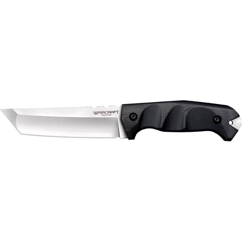 Cold Steel Warcraft San Mai III Tanto Point Razor-Sharp Blade G-10 Handle Military Tactical Fixed Blade Knife w/Secure-Ex Sheath