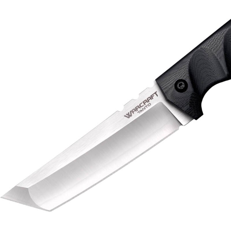 Cold Steel Warcraft San Mai III Tanto Point Razor-Sharp Blade G-10 Handle Military Tactical Fixed Blade Knife w/Secure-Ex Sheath