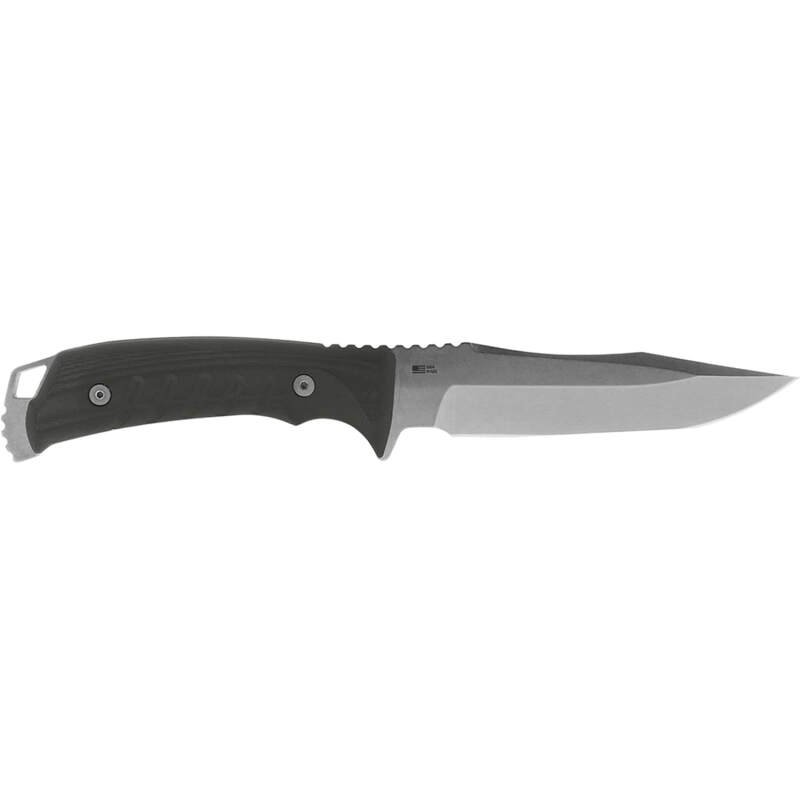 SOG Pillar Fixed Blade Knife- Full Tang 5 Inch S35VN Steel Blade Survival Knife, w/ Linen Micarta Handle and Kydex Sheath, Made in the USA (UF1001-BX)