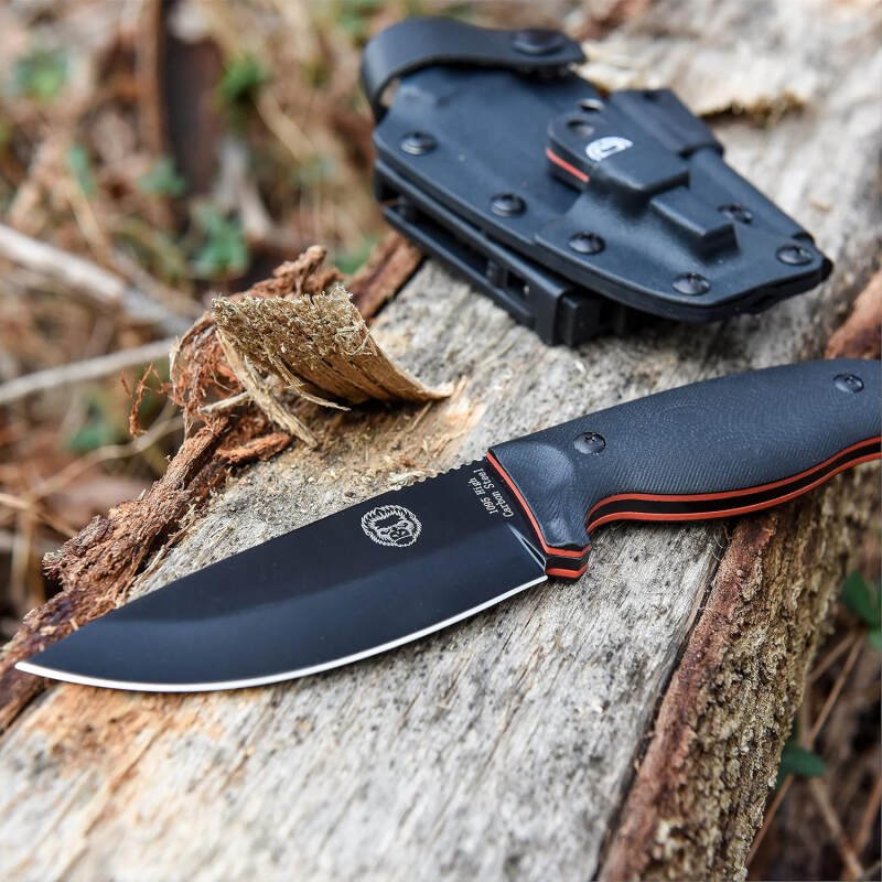 Bloodline Full Tang Fixed Blade Survival Knife with Kydex Sheath – Durable and Versatile for Outdoor Use – Holtzman’s Gorilla Survival