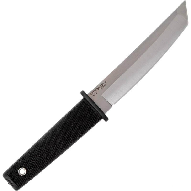 Cold Steel Kobun Plain Edge 5.5″ Japanese AUS8A Stainless Steel American Tanto Shape Fixed Blade Tactical Hunting Knife, Ergonomic Kray-Ex Handle, Secure-Ex Sheath