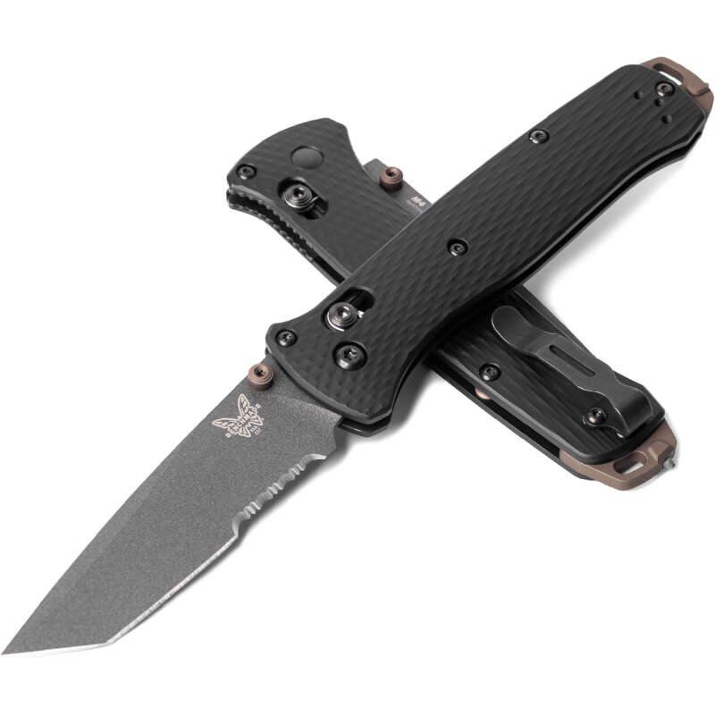 Benchmade – Bailout 537 Tactical Knife with Black Aluminum Handle (537SGY-03)