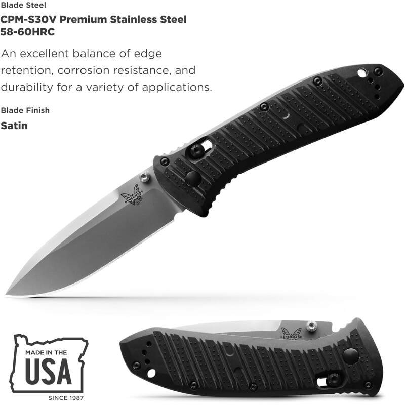 Benchmade – Presidio II 570 Tactical Knife with Graphite Black CF Elite Handle (570-1)