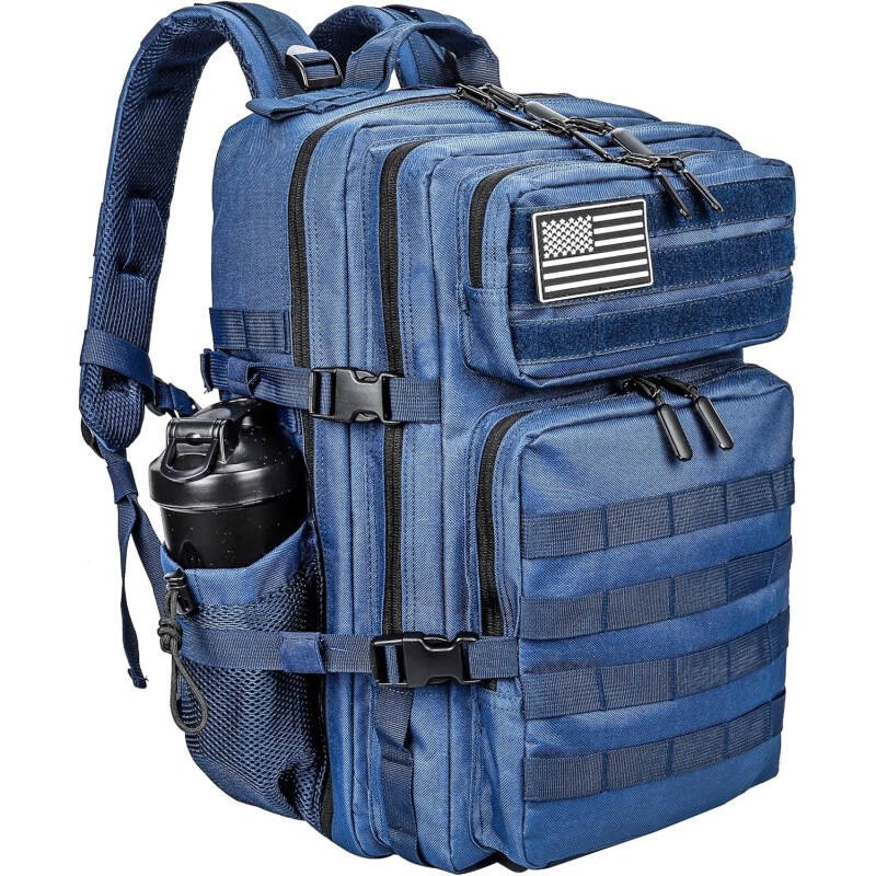 LHI Military Tactical Backpack for Men and Women 45L Army 3 Days Assault Pack Bag Large Rucksack with Molle System