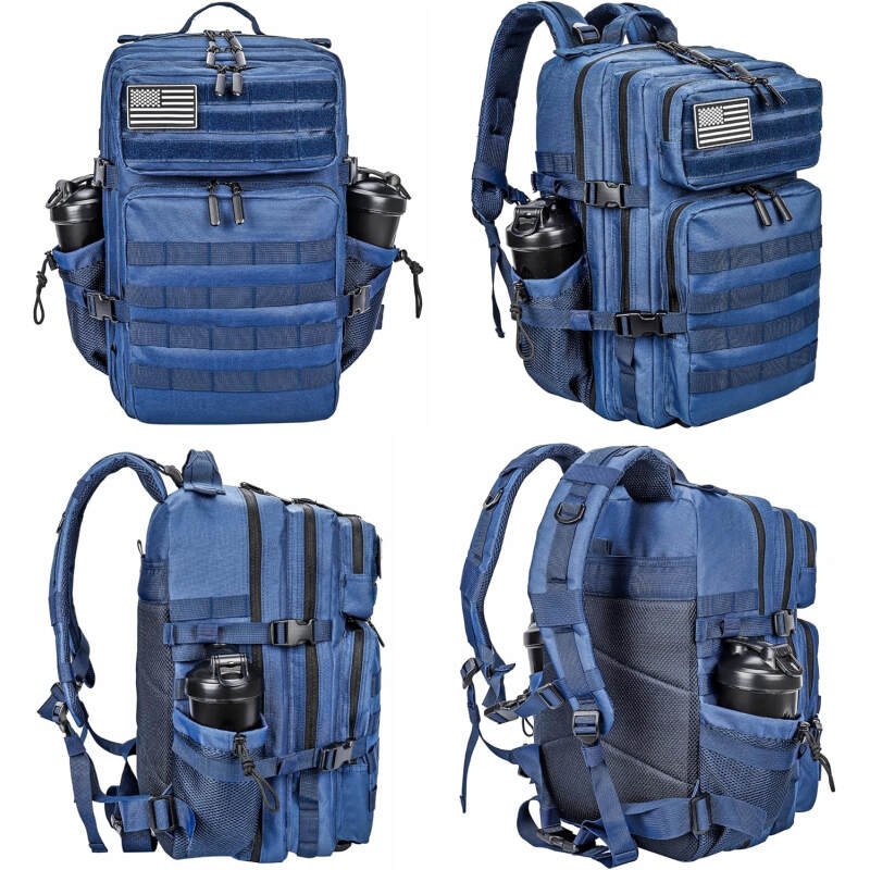 LHI Military Tactical Backpack for Men and Women 45L Army 3 Days Assault Pack Bag Large Rucksack with Molle System