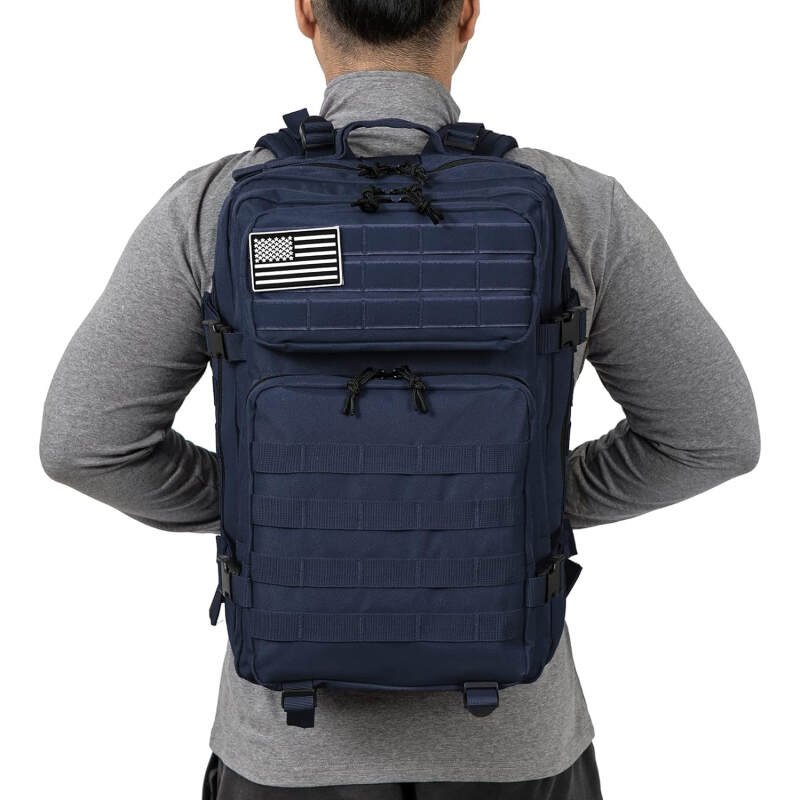 QT&QY 45L Military Tactical Backpacks Molle Army Assault Pack 3 Day Bug Out Bag Hiking Treeking Rucksack…