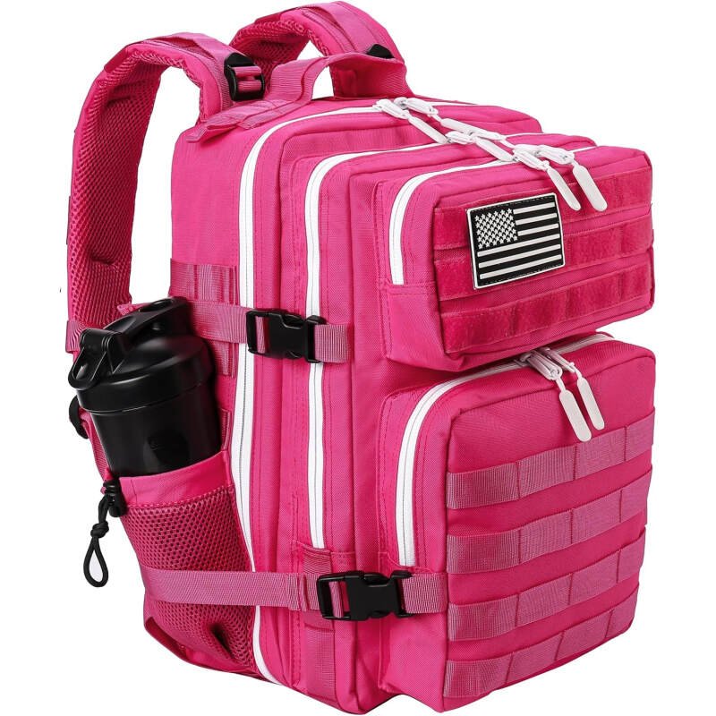 LHI Tactical Military Backpack for Men and Women 25L/35L Army Assault Pack Bag Small Rucksack with Bottle Holder