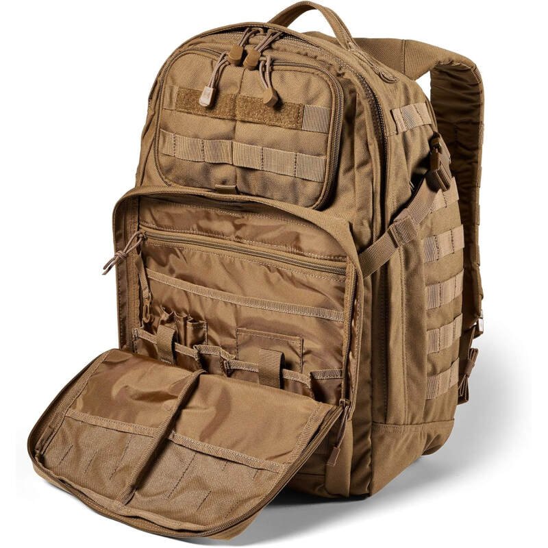 5.11 Tactical Backpack – Rush 24 2.0 – Pack and Laptop Compartment, 37 Liter, Medium, Style 56563 – Kangaroo